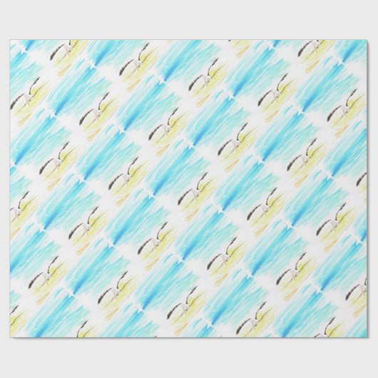 Pelikane Stretching-Flügel Geschenkpapier (Flach)