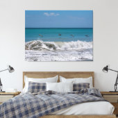 Pelikane über dem Atlantischen Ozean Leinwanddruck (Insitu (Schlafzimmer))