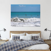 Pelikane über dem Atlantischen Ozean Leinwanddruck (Insitu (Schlafzimmer))