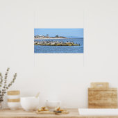 Pelikane und Kormorane und Dauphin Island Bridge Poster (Küche)