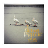 Pelikane und Seagull Dream Bigger Fliese (Vorderseite)