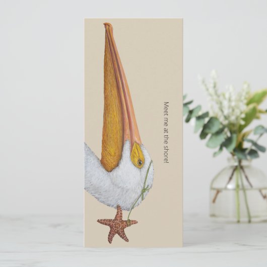 Pelikane und Seesternkarten (Stehend Vorderseite)