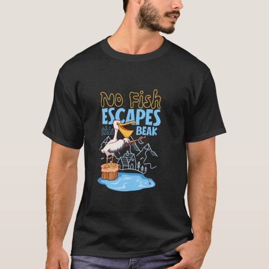 Pelikangeln T-Shirt (Vorderseite)