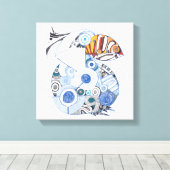 Pelikanische Leinwand (Insitu (Holzboden))