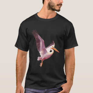 Pelikanliebhaber-Kunstwerk Seevogel Tiermotiv Peli T-Shirt