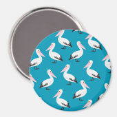 Pelikanmuster Magnet (Vorderseite/Rückseite)