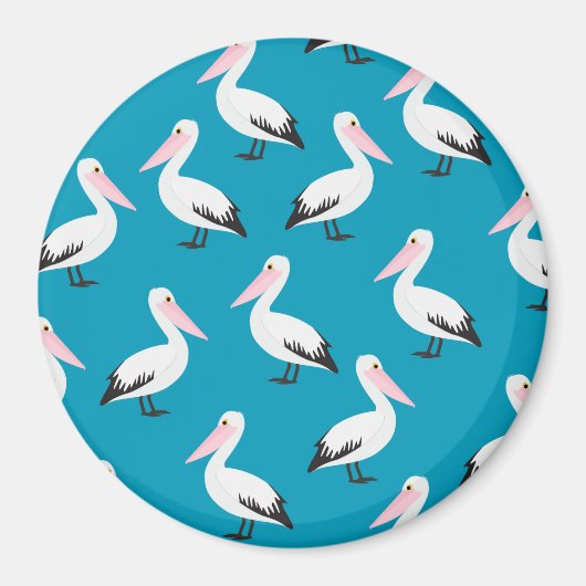 Pelikanmuster Magnet (Vorne)