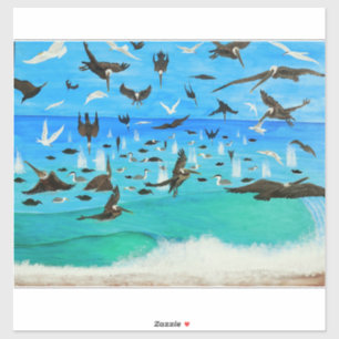 Pelikanpandemonium Aufkleber