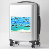 Pelikanpandemonium Aufkleber (Koffer)