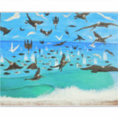 Pelikanpandemonium Aufkleber (Vorderseite)