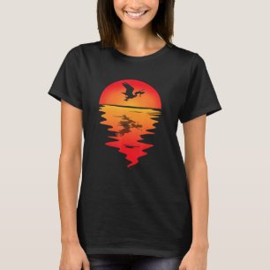 Pelikanvasse Fisch Fang Tropischer Vogel Tier Peli T-Shirt