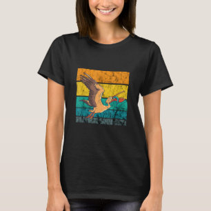 Pelikanvasse Vogel Vintage Retro Fischfang Tropisc T-Shirt