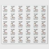 Pelikanvogel Geschenkpapier (Flach)