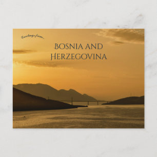Peljesac-Brücke in Neum Bosnien und Herzegowina Postkarte