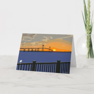 Pell-Brücke bei Sonnenuntergang Karte