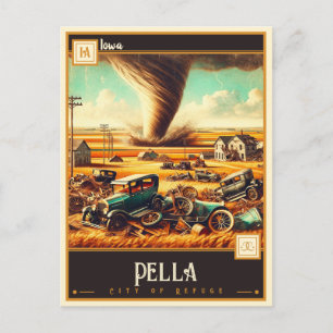 Pella, Iowa    Vintage Postkarte