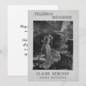 Pelleas und Melisande Opera, 1902 Einladung (Vorne/Hinten)