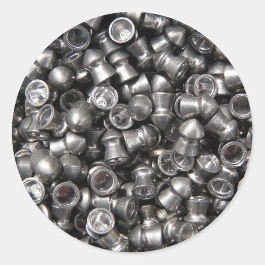 Pellet Gun Ammo - Lead Sharp Tips zum Schießen Runder Aufkleber (Vorderseite)
