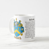 Pelletier Familien-Wappen Tasse (Vorderseite Links)