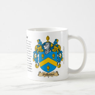 Pelletier Familien-Wappen Tasse