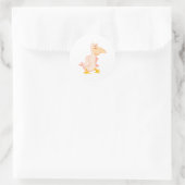 Pellin Pelican Runder Aufkleber (Tasche)