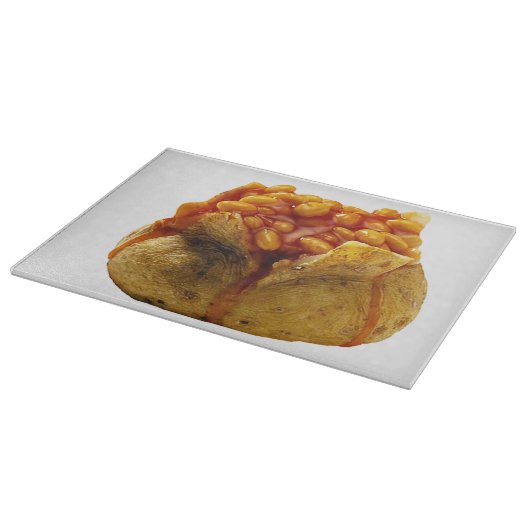 "Pellkartoffel und Bohnen" entwerfen Schneidebrett (Ecke)