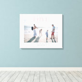 Pellrosa Big Liebe Memory Event Foto Canvas Print Leinwanddruck (Insitu (Holzboden))
