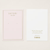 Pellrosa Border Earring Juwelier Display (Vorne & Hinten)