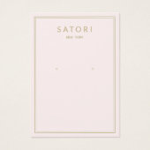 Pellrosa Border Earring Juwelier Display (Vorderseite)