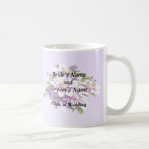 Pellrosa Clematis Hochzeitsprodukte Kaffeetasse