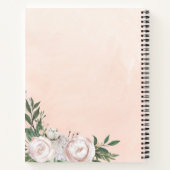 Pellrosa Foto Frau Memorial Gästebuch Notizblock (Rückseite)