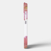 Pellrosa Gänseblümchen-Gehäuse Case-Mate iPhone Hülle (Rückseite / Links)