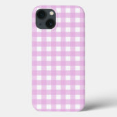 Pellrosa Gingham Case-Mate iPhone Gehäuse Hülle (Rückseite)