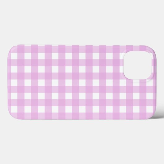 Pellrosa Gingham Case-Mate iPhone Gehäuse Hülle (Rückseite (Horizontal))
