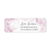 Pellrosa Hydrangea Blume Wasserfarbe (Vorne)