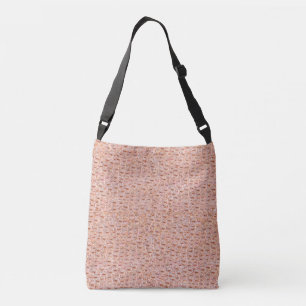 Pellrosa Leder Krokodile Drucktasche, große Tasche