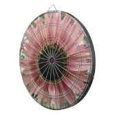 Pellrosa Sonnenblume Dartscheibe (Vorderseite rechts)