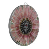 Pellrosa Sonnenblume Dartscheibe (Vorderseite Links)