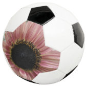 Pellrosa Sonnenblume Fußball (Dreiviertel)