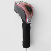 Pellrosa Sonnenblume Golf Headcover (angewinkelt)