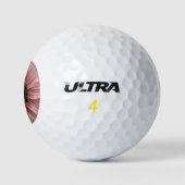 Pellrosa Sonnenblume Golfball (Logo)
