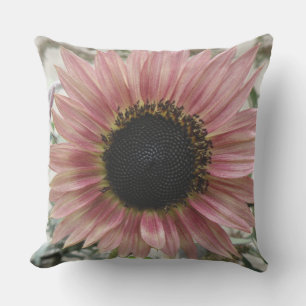 Pellrosa Sonnenblume Kissen