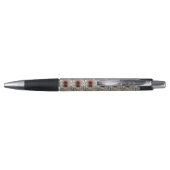 Pellrosa Sonnenblume Kugelschreiber (Rückseite)