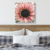 Pellrosa Sonnenblume Leinwanddruck (Insitu (Schlafzimmer))