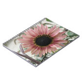 Pellrosa Sonnenblume Notizblock (Linke Seite)