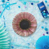 Pellrosa Sonnenblume Pappteller (Party)