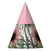 Pellrosa Sonnenblume Partyhütchen (Rückseite)