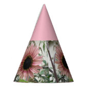 Pellrosa Sonnenblume Partyhütchen (Links)