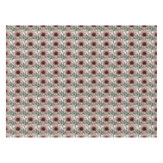 Pellrosa Sonnenblume Tischdecke (Vorderseite (Horizontal))