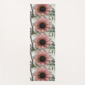 Pellrosa Sonnenblume Yogamatte (Vorderseite)